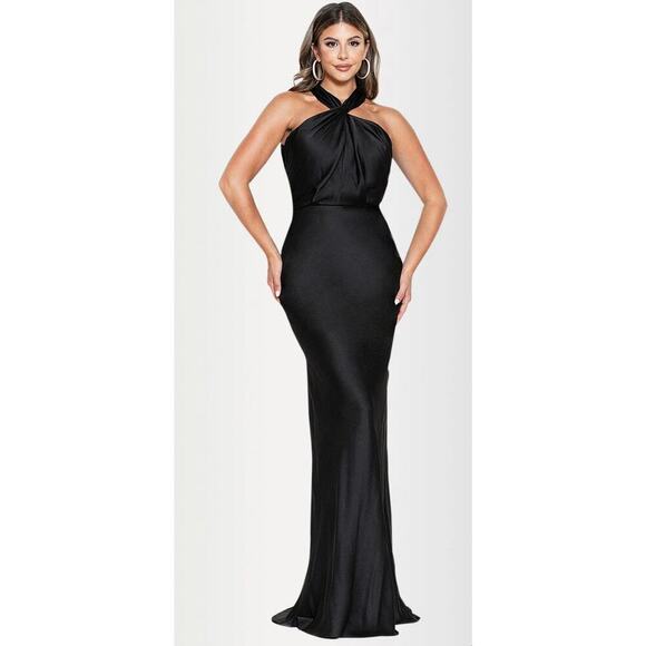 Maniju Formal Maxi Halter Dress size Small - Picture 1 of 7